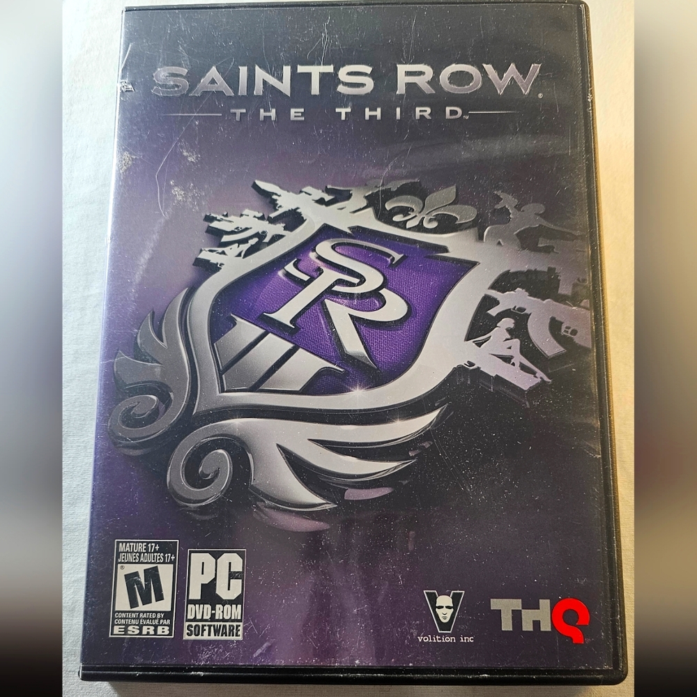 Saints Row The Third PC game Dvdrom THQ Volition 2 Disc  Manual K…